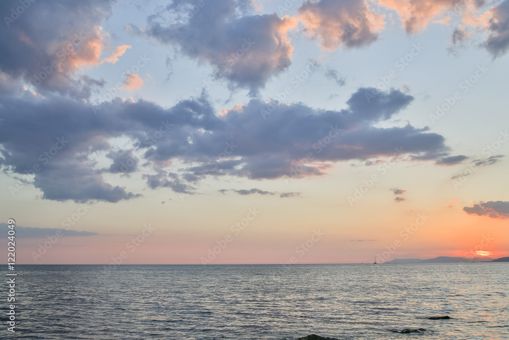 Fototapeta premium beautiful sunset in the South