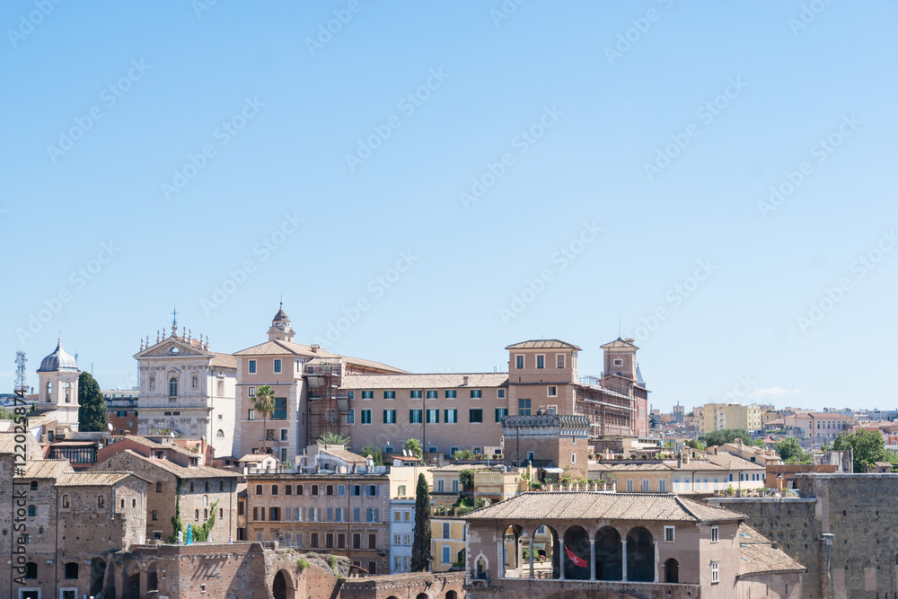 View of Rome from the high, Italy
