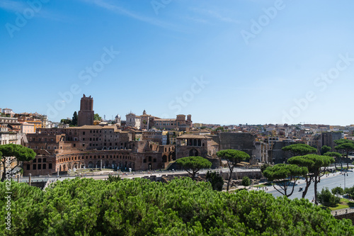 View of Rome from the high, Italy 