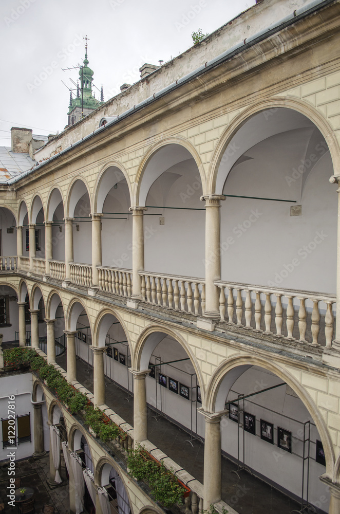 Patio in the Italian style, Lviv, Ukraine

