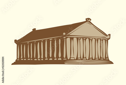 Vector symbols of The Seven Wonders of Ancient WORLD