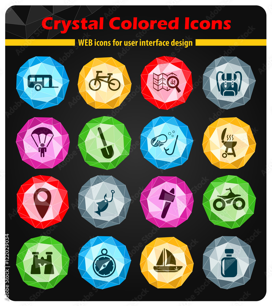 active recreation icon set active recreation icon set