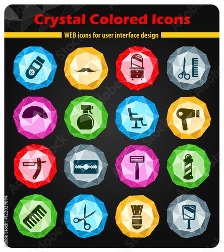 Barbershop simply icons