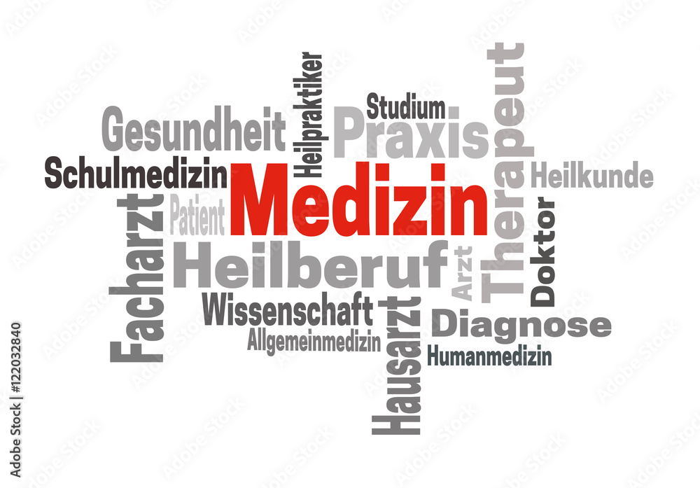 Medizin Arzt Wissenschaft word cloud konzept Medizin Arzt Wissenschaft word cloud konzept