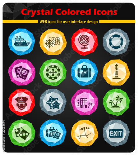 cruise icon set