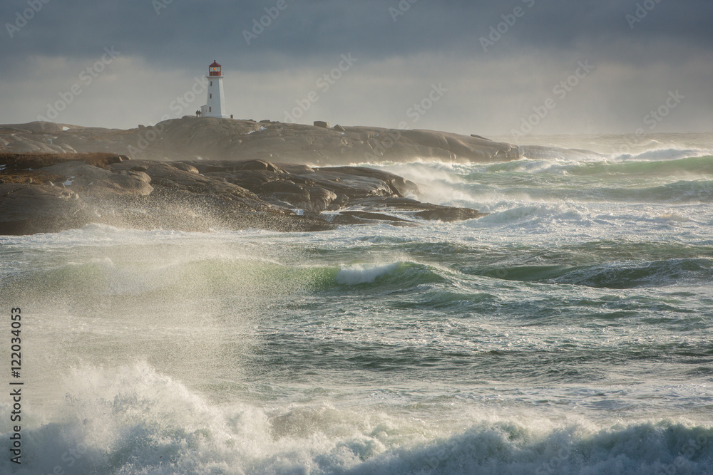 Peggy's Cove - A Passing December Storm