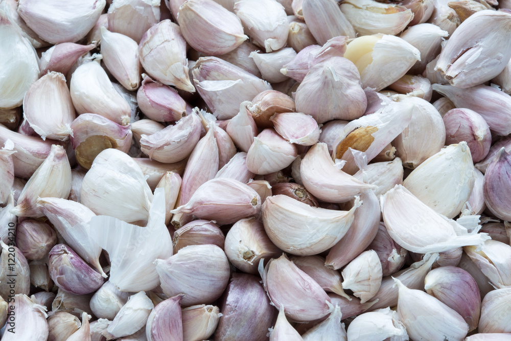 Texture of asian garlic an oriental ingredient