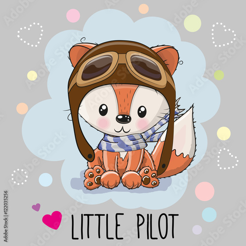 Cute cartoon Fox