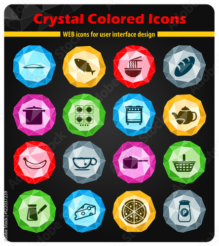 Food and kitchen simply icons