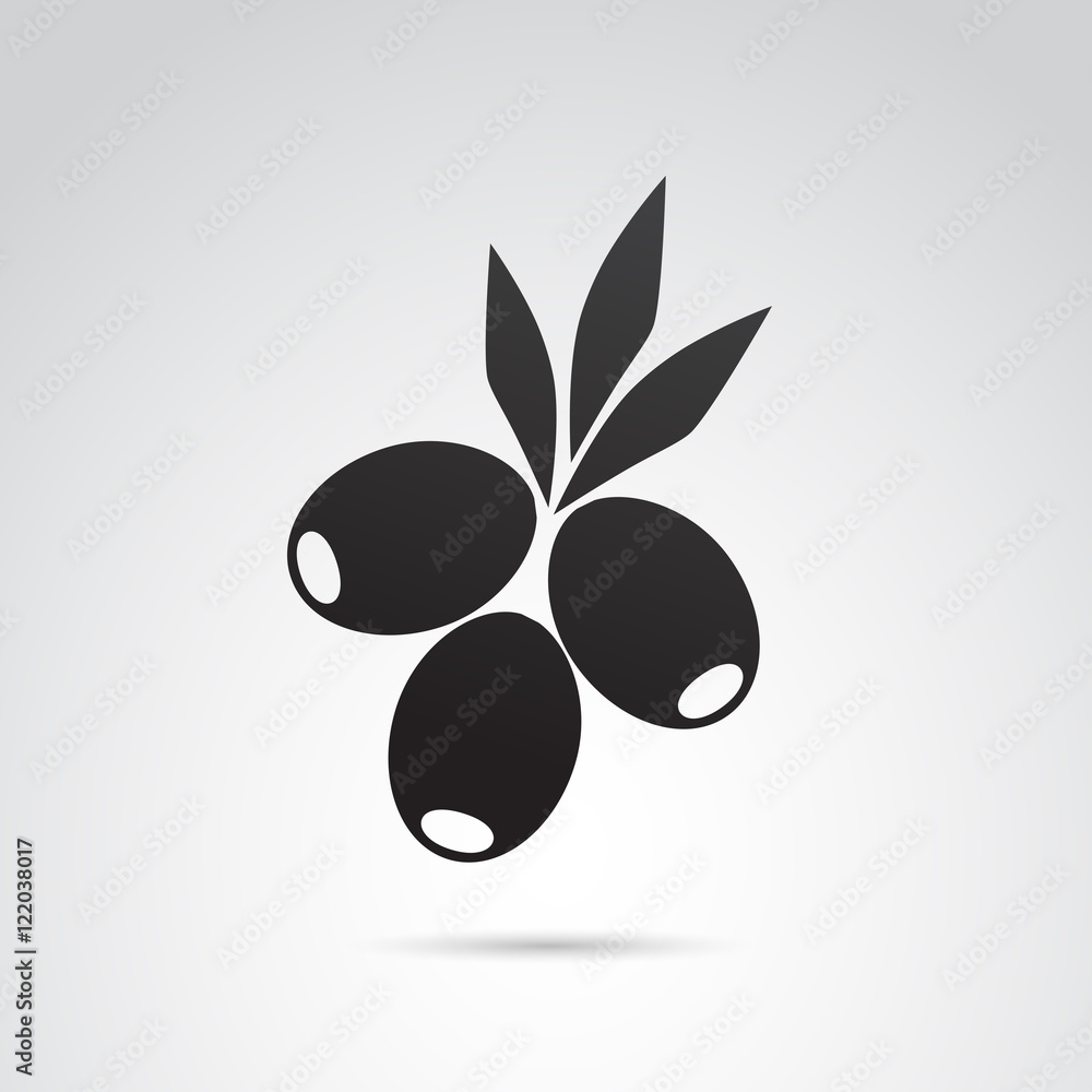 Olive vector icon. Olive vector icon.