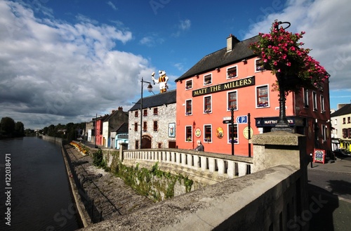 Typical pub Irish style in Kilkenny downtown, Ireland