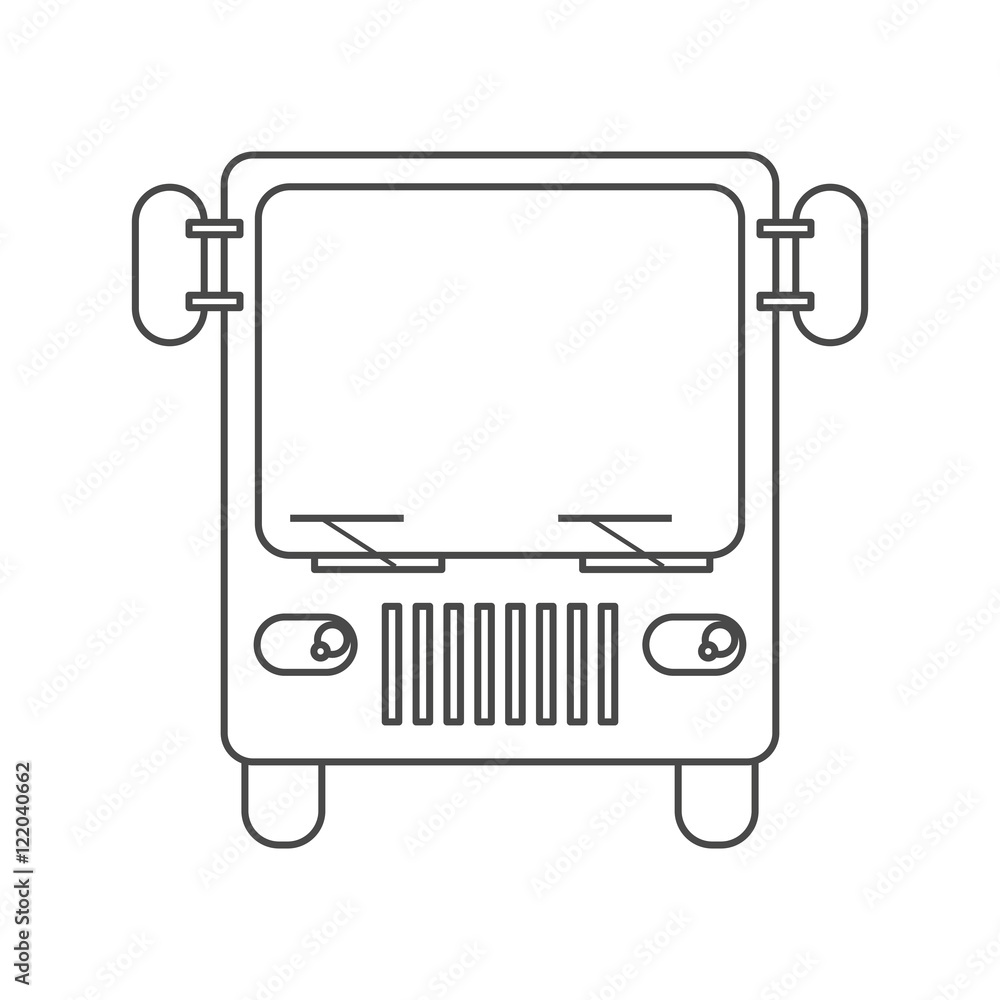 Bus vehicle icon. Transportation travel and ride theme. Isolated design. Vector illustration Bus vehicle icon. Transportation travel and ride theme. Isolated design. Vector illustration