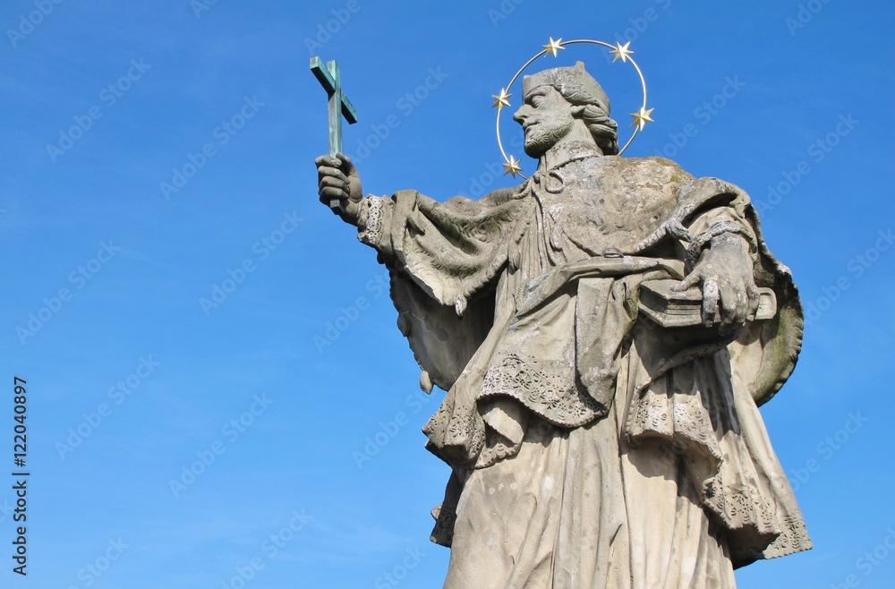 Fototapeta premium Johannes Nepomuk, Alte Mainbrücke, Würzburg