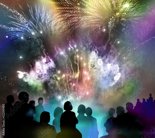 Photography feuerwerk lichter zuschauer