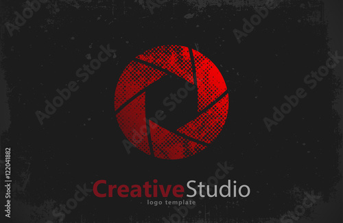 Creative studio logo design. Camera logo. Creative logo. Shutter logo