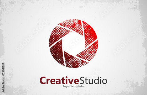 Creative studio logo design. Camera logo. Creative logo. Shutter logo