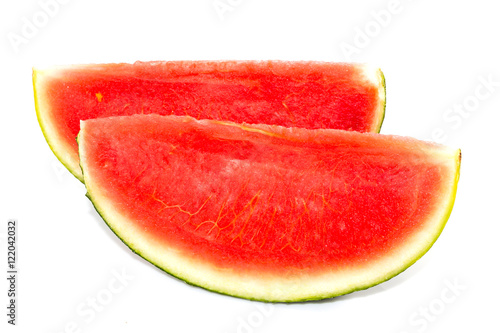Red seedless watermelon slice