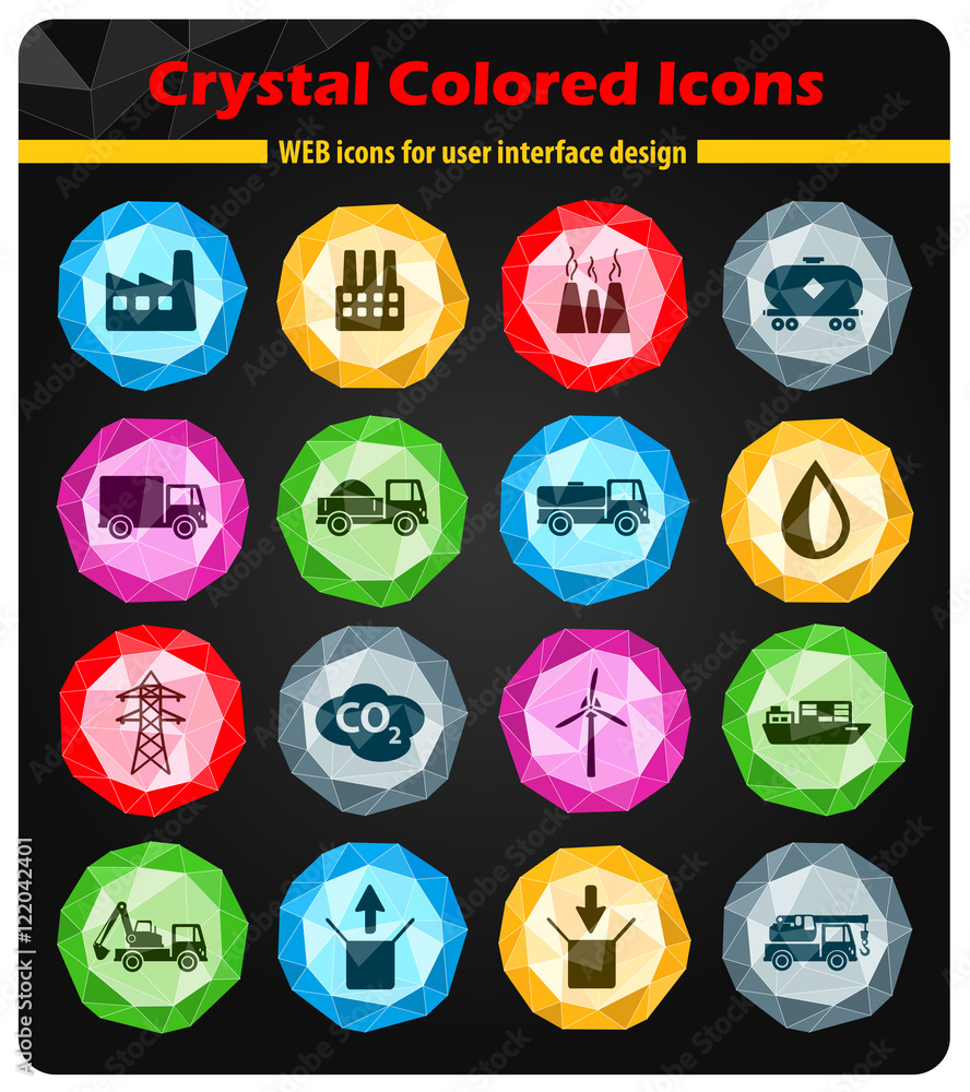 Industrial simply icons Industrial simply icons