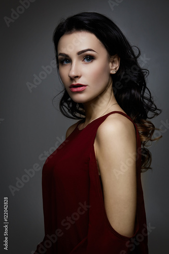 Fashion brunette girl