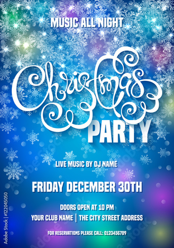 Christmas poster template