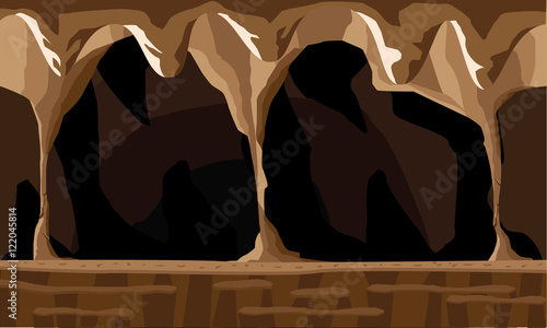 cave background illustration
