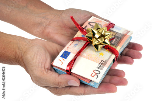 Liasse de billets en cadeau