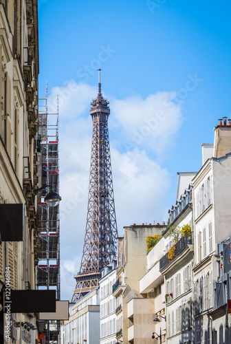 Eiffel Tower from the alley © inookphoto