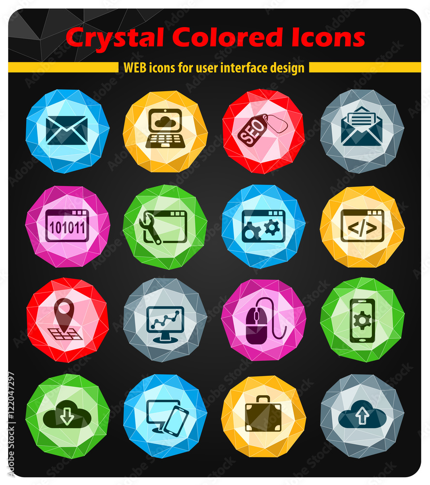 seo and development icon set