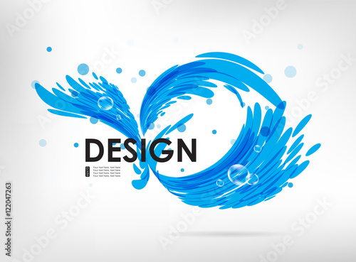 Sign water splash
