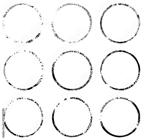 vector set of grunge frames