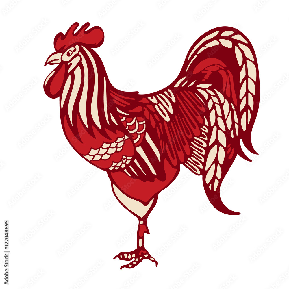 Fototapeta Rooster symbol decorative