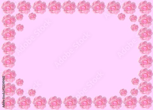 Simple background/border of tiny roses in soft pink