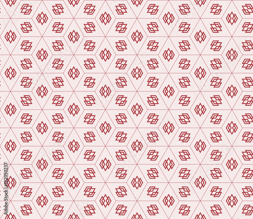 Seamless pattern of repeating geometric elements.