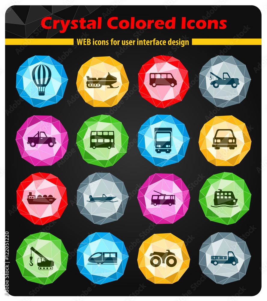 Transportation simply icons Transportation simply icons