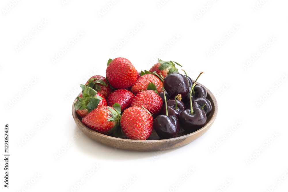 Strawberry and cherry Strawberry and cherry
