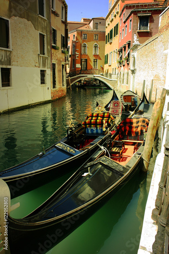 Gondolas in Venice. Italian cities © NataArt