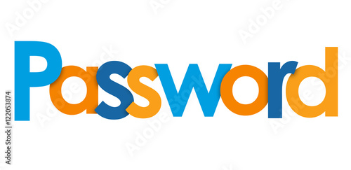 PASSWORD Vector Letters Icon 