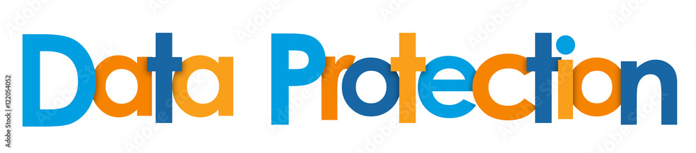 DATA PROTECTION Vector Letters Icon 