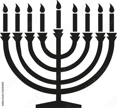 Happy hanukkah candleholder