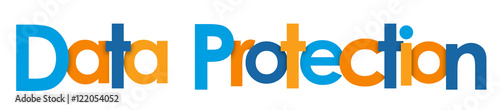 DATA PROTECTION Vector Letters Icon 