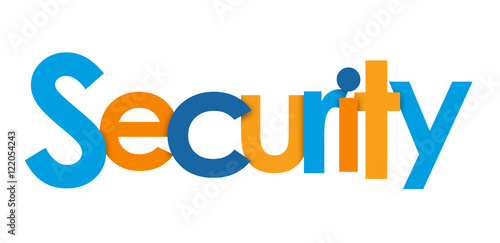 SECURITY Vector Letters Icon