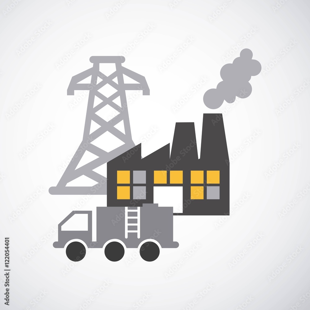 energy industry concept icon vector illustration design