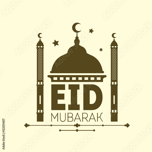 Vector eid mubarak illustration