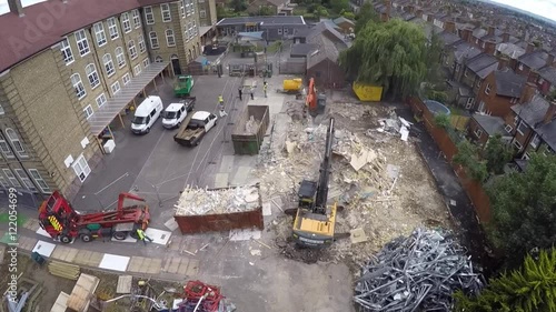 Aerial view of demo works photo