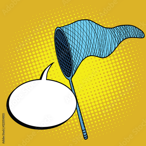 butterfly net says comic bubble