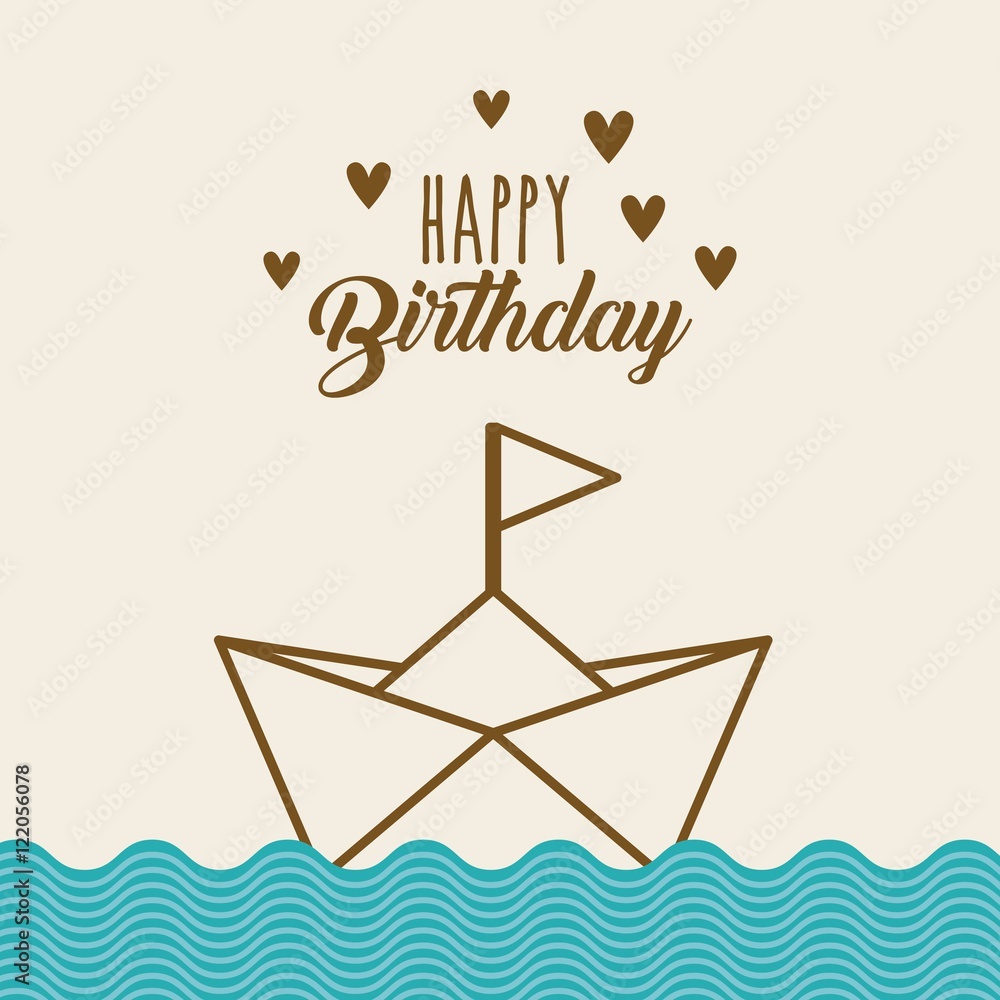 happy birthday celebration card vector illustration design happy birthday celebration card vector illustration design