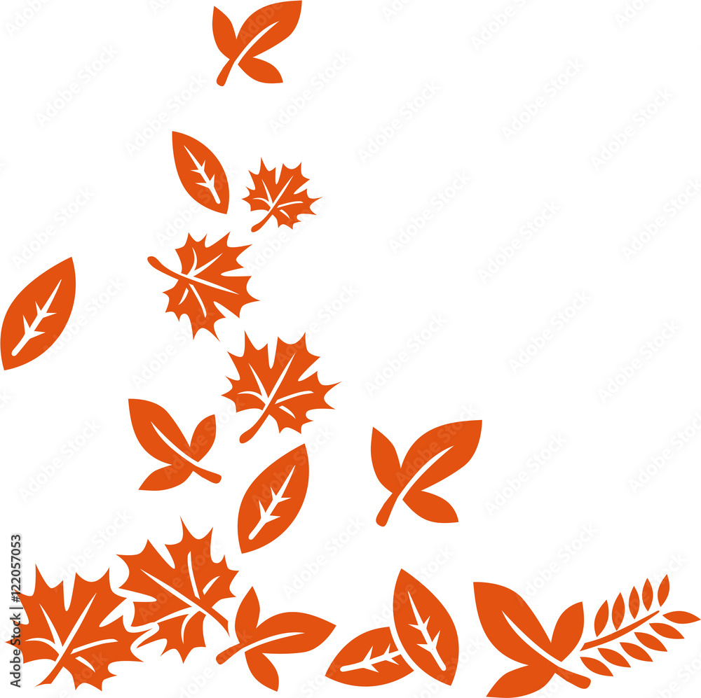 Autumn leaves pattern