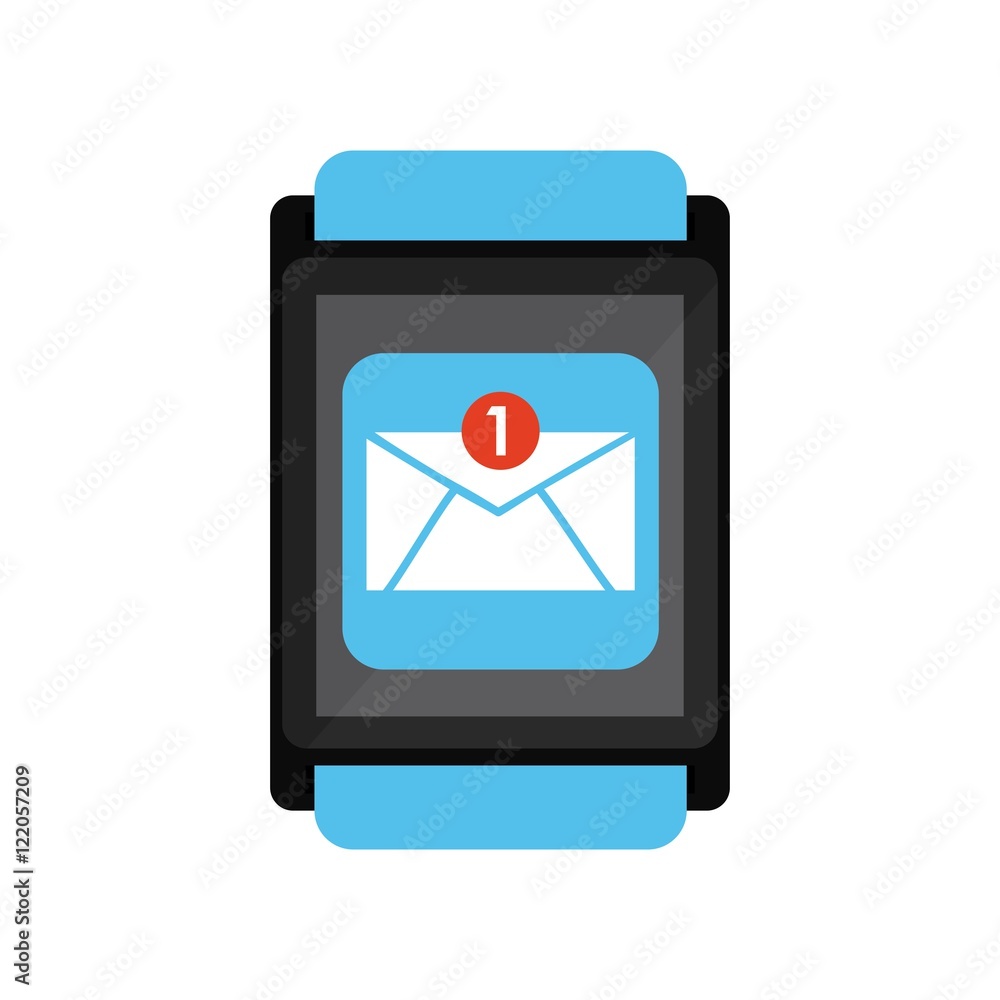 smartwatch wearable technology icon vector illustration design