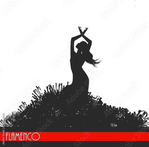 flamenco dancer silhouette