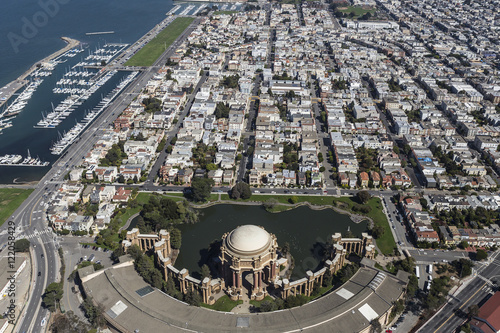 Photography San Francisco Palace of Fine Arts Aerial